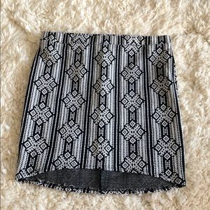 Black and white skirt
